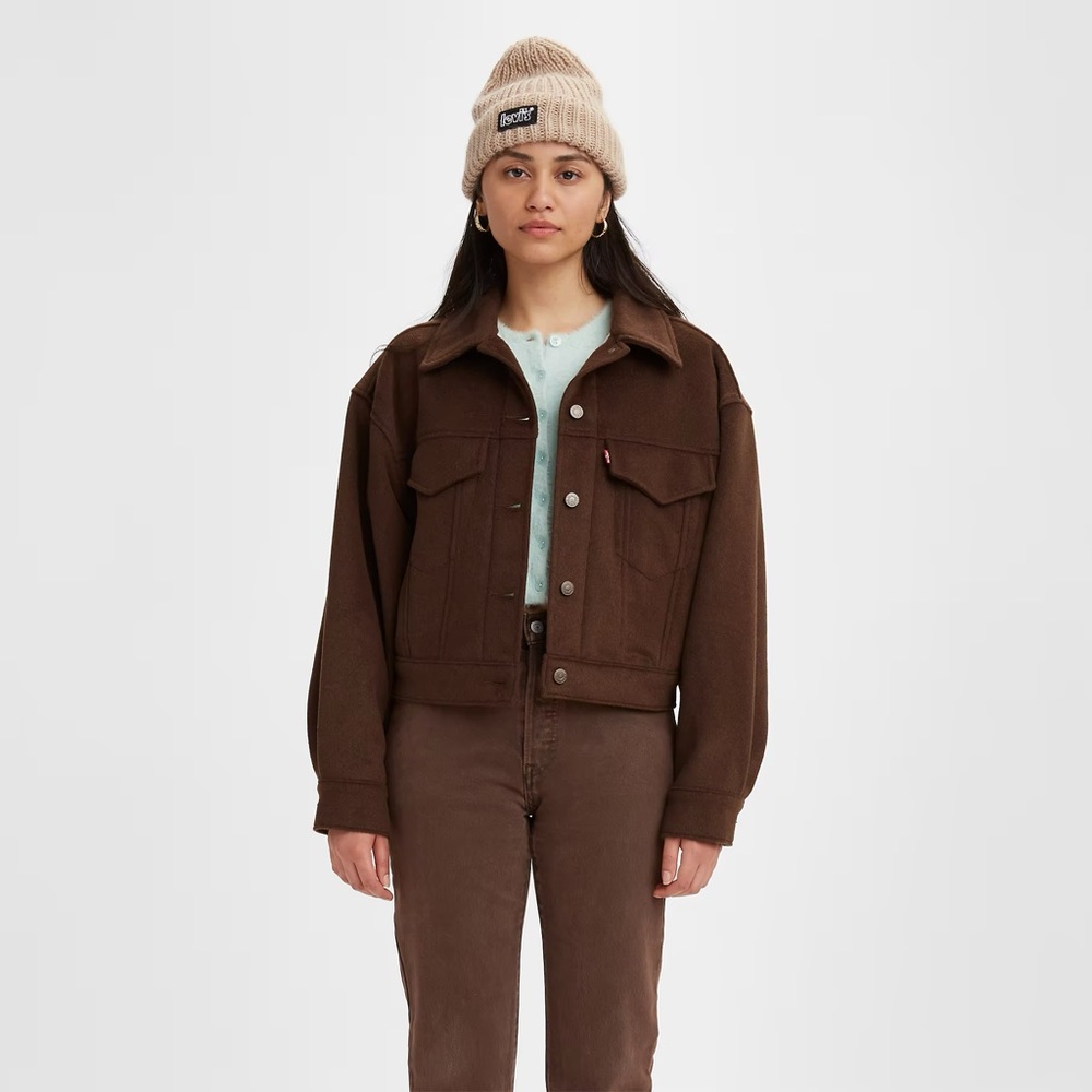Levi’s Wool Cropped Trucker Jacket